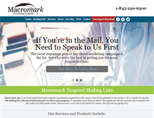 Tablet Screenshot of macromark.com